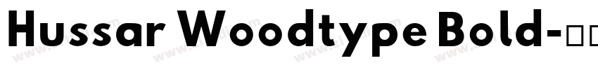 Hussar Woodtype Bold字体转换